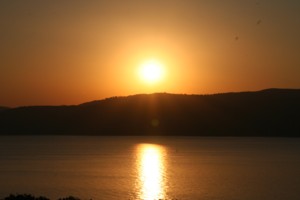 Solnedgang p vestsiden av Skiathos - Trykk for strre bilde! - copyright www.bradager.net